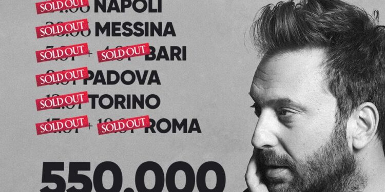 Tutti sold out i 13 stadi del Cremonini Live25