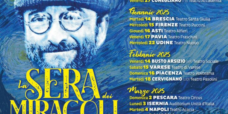 Martedì 4 marzo, al teatro Acacia, La Sera dei Miracoli: omaggio a Lucio Dalla a Napoli