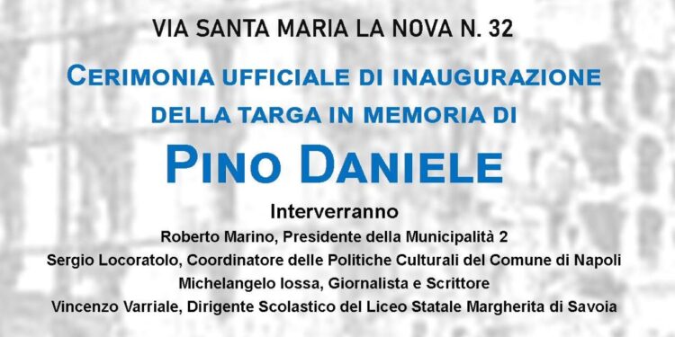 Il Comune di Napoli dedica una targa a Pino Daniele nel giorno del 70esimo anniversario della nascita