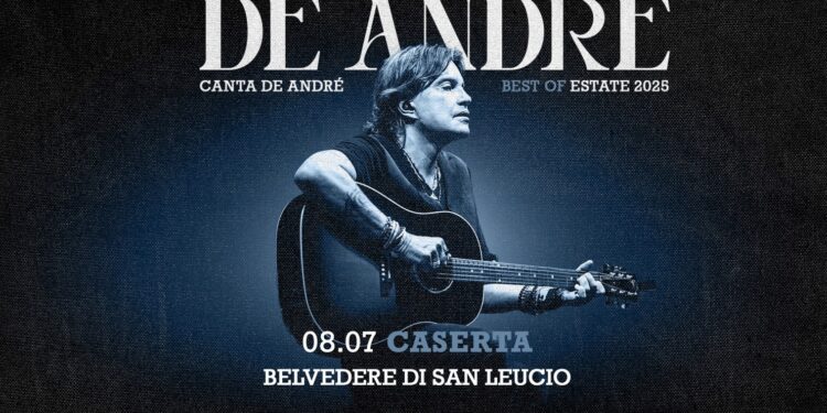 Cristiano De André in concerto al Belvedere di San Leucio l’8 luglio: biglietti in vendita