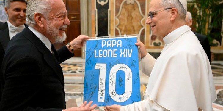 Papa Leone accoglie il Napoli campione d’Italia: un incontro all’insegna di fede, sport e valori condivisi
