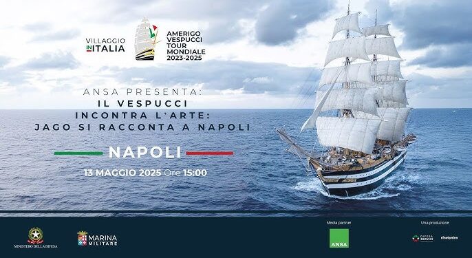 Nave Amerigo Vespucci incontra l’arte: Jago si racconta a Napoli con due eventi speciali 
