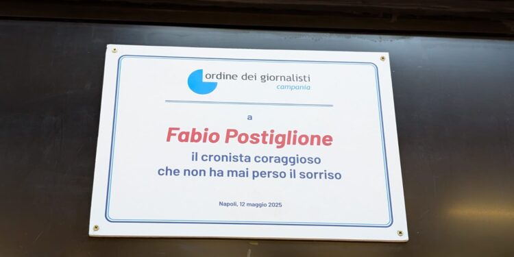 Intitolata al giornalista Fabio Postiglione la sala stampa del Palazzo di Giustizia di Napoli