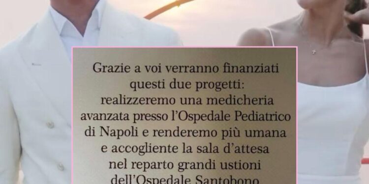 Matteo Politano e Alessandra Esposito investono i regali di nozze in due grandi progetti solidali