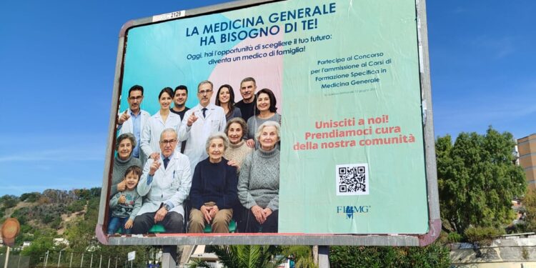 Manifesti 6 x 3 per incoraggiare i giovani a scegliere la medicina generale