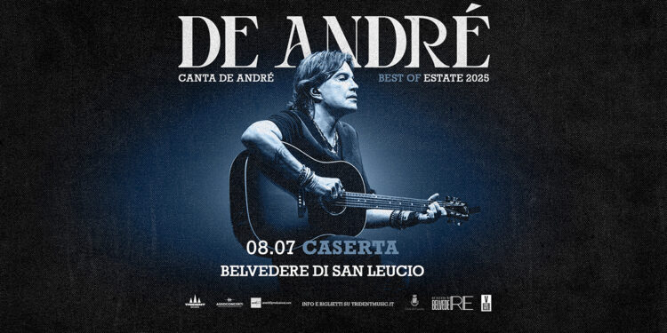 Martedì 8 luglio, al Belvedere di San Leucio, Cristiano De André