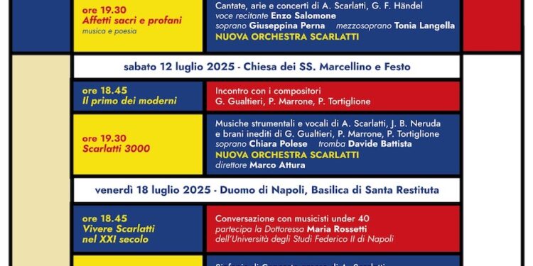 Nuova Orchestra Scarlatti: venerdì 4 luglio il primo concerto della rassegna “Alessandro Scarlatti, il primo dei moderni”