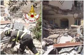 Torre del Greco: esplosione per fuga di gas, muore un uomo sotto le macerie