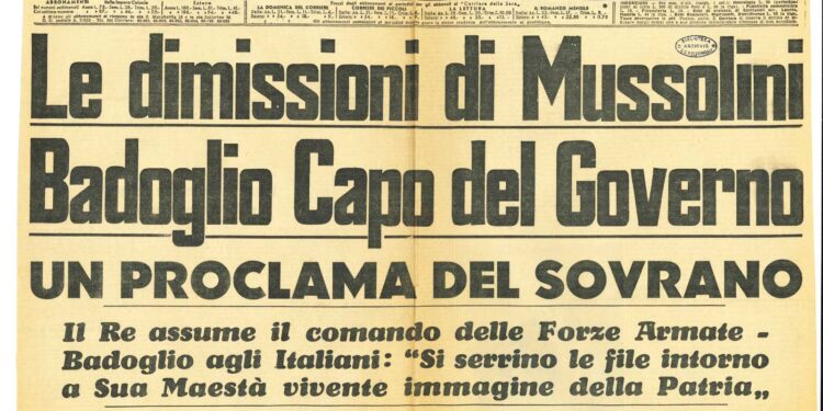 25 luglio 1943: la notte in cui cadde il fascismo