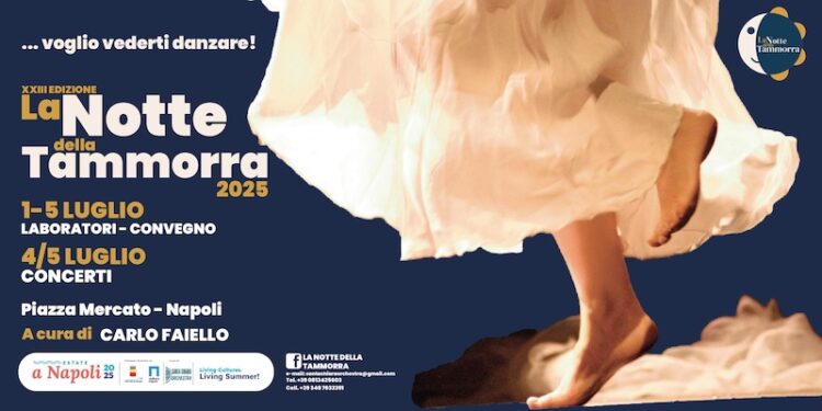 Dal 1° al 5 luglio, a Napoli, al via la XXIII Edizione de “La notte della tammorra”