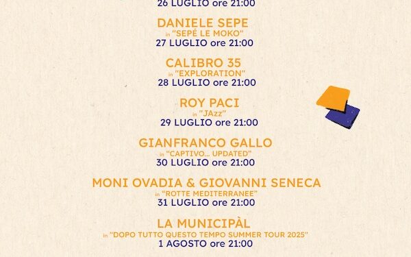 Dal 25 luglio al 3 agosto, a Napoli: “musica al castello”