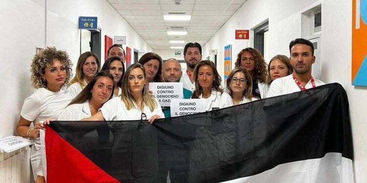 Medici e infermieri del Monaldi in sciopero della fame per la Palestina
