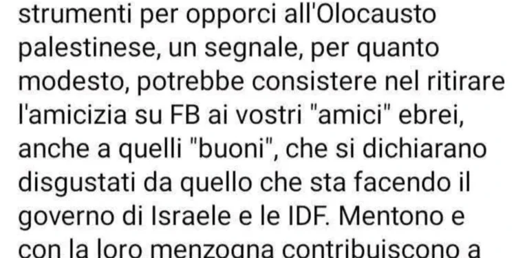 “Togliere l’amicizia Facebook agli ebrei”: la proposta choc di un professore