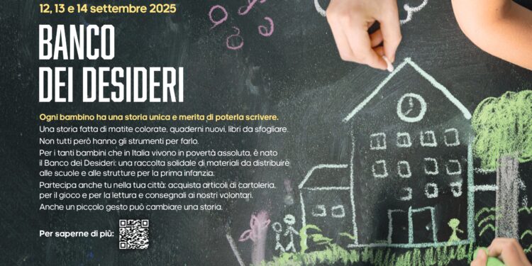 A Napoli il Banco dei Desideri per regalare libri, penne e quaderni agli studenti più fragili