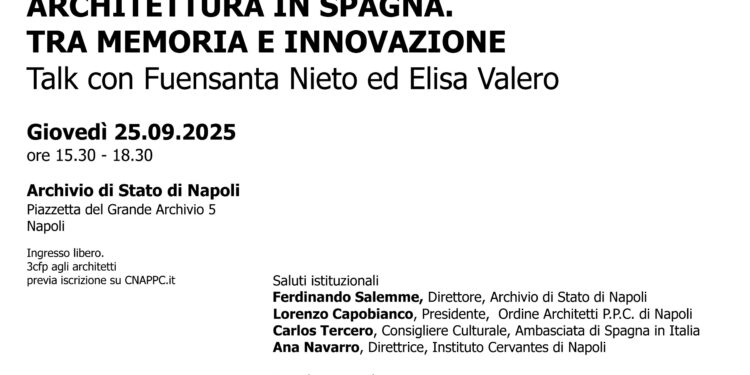 Recupero edifici esistenti, due archistar spagnole a Napoli il 25 settembre
