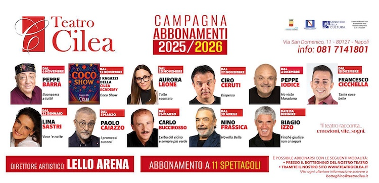 Teatro Cilea: campagna abbonamenti attiva, altri due spettacoli si aggiungono al programma