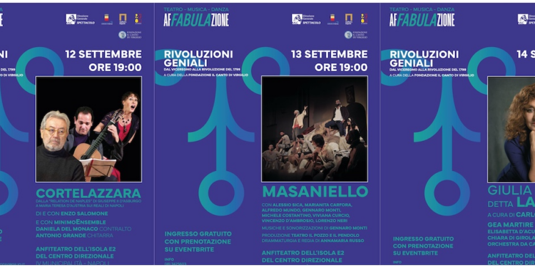 Dal 12 al 14 settembre, a Napoli, la rassegna “Rivoluzioni geniali”