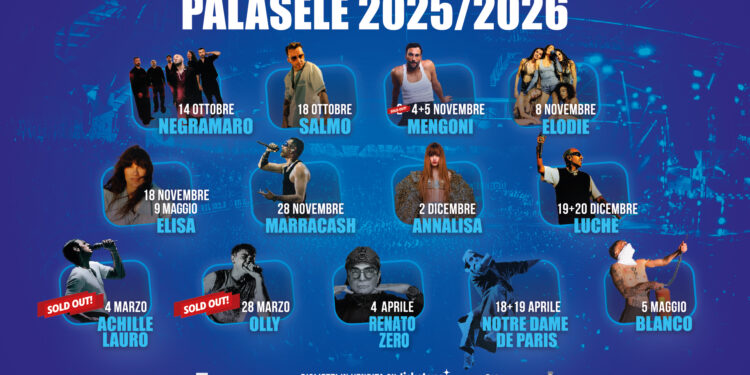 PalaSele 2025/26: i concerti e gli eventi in programma