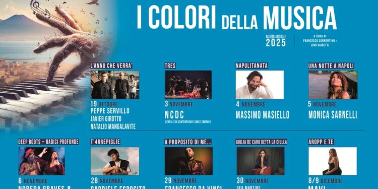 Napoli, il Teatro Sannazaro ospita “I Colori della Musica 2025” fino al 9 dicembre