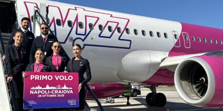 Wizz Air inaugura la nuova rotta Napoli–Craiova: la Campania sempre più connessa all’Europa dell’Est