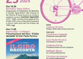 Sessa Aurunca celebra il campione Carmine Saponetti, unico ciclista campano a vincere tappe al Giro d’Italia