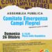 Domenica 26 ottobre, a Pozzuoli, la riunione con il Comitato emergenza Campi Flegrei 