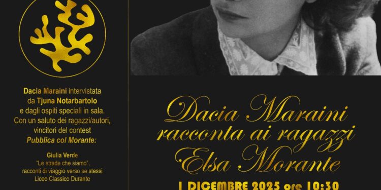 Lunedì 1° dicembre anteprima del premio Elsa Morante al teatro Diana di Napoli
