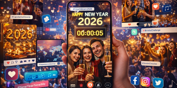Le tendenze social per Capodanno 2026: come si festeggia online