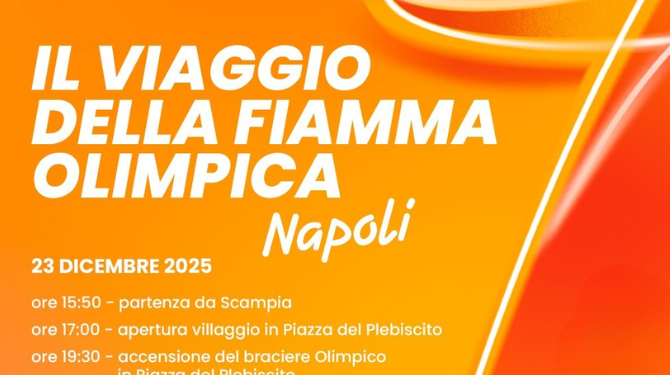 Napoli accoglie la Fiamma Olimpica: tappa simbolica verso Milano‑Cortina 2026