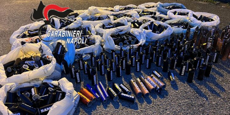 Napoli e provincia: botti illegali, raffica di controlli dei Carabinieri. Maxi sequestro di “Cobra”, tre arresti