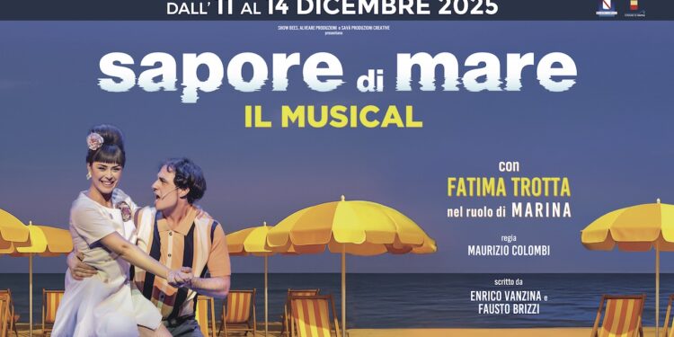 Dall’11 al 14 dicembre, al Teatro Augusteo: il musical “Sapore di Mare”
