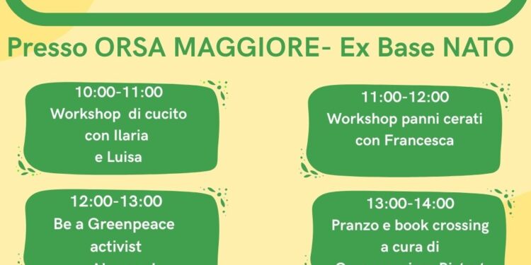 Sabato 6 dicembre, Greenpeace a Napoli per promuovere la sostenibilità e e ridurre gli impatti ambientali