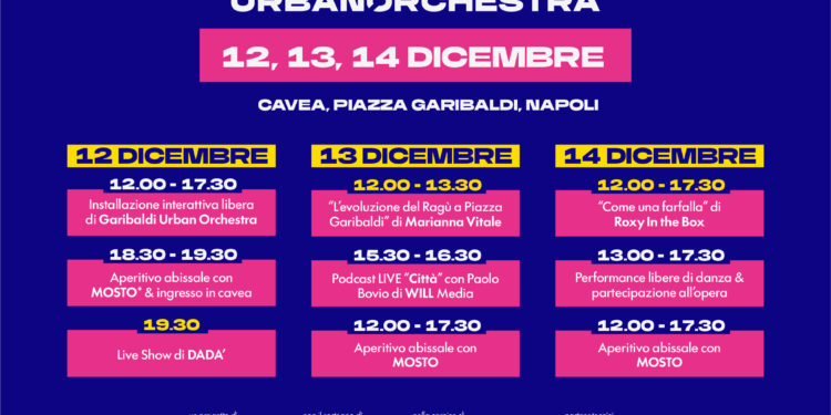 A Napoli arriva “Garibaldi Urban Orchestra”: tre giorni di eventi gratuiti tra installazioni interattive, degustazioni e musica dal vivo