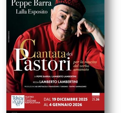Da venerdì 19 dicembre, al Trianon Viviani: “Peppe Barra e la cantata dei pastori”