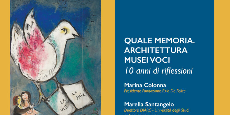 Martedì 27 gennaio a Palazzo Donn’Anna “Quale Memoria” Musei, voci, architetture. Dieci anni di riflessioni”