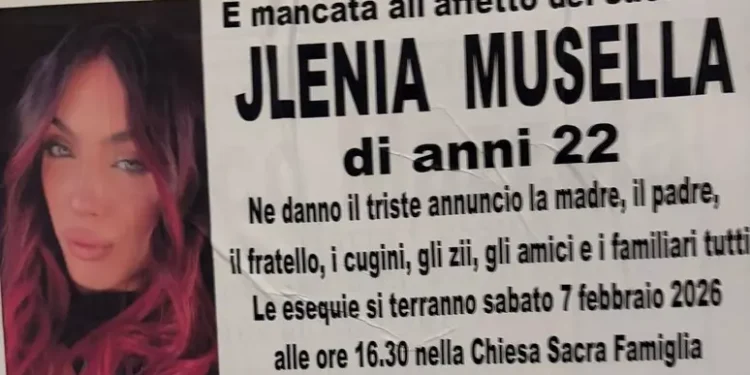 Napoli: autopsia conferma che una piccola lesione all’aorta è stata fatale a Ylenia Musella. Oggi i funerali
