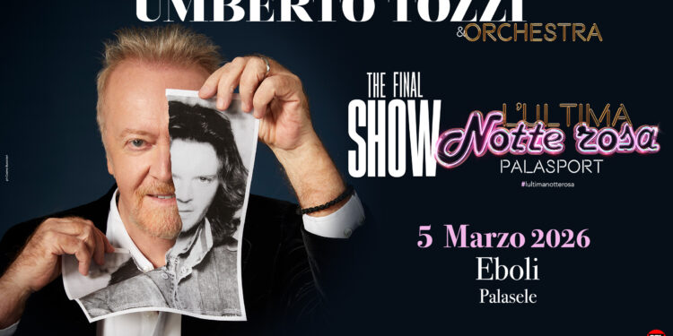 Umberto Tozzi, al via giovedì 5 marzo dal PalaSele di Eboli il tour di addio alla scena live