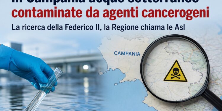 Campania, acque sotterranee contaminate da sostanze cancerogene: scatta l’allerta sanitaria