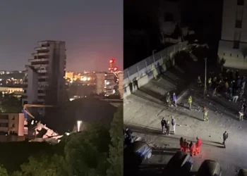 Scampia, crollo parziale della Vela Rossa nella notte: cede il vano ascensori in demolizione, nessun ferito