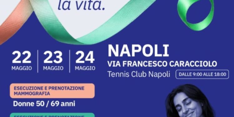 Napoli, screening gratuiti sul lungomare con: mammografie, Pap test e prevenzione