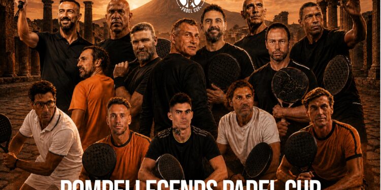 15-16 maggio, Pompei Legend Padel Cup: i campioni del calcio a Pompei