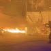 VIDEO-Poggioreale: Napoli Est, vasto incendio in un capannone a Poggioreale