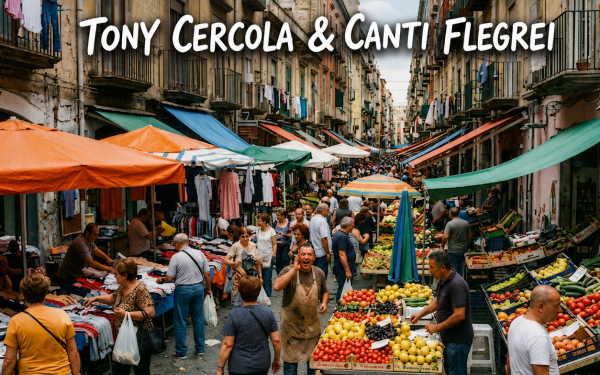 “Bancarelle Web”: Tony Cercola incontra Canti Flegrei nel nuovo brano tra mercati napoletani, social e ritmo digitale