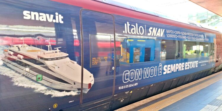Nuova partnership tra Italo e Snav: unica transazione per viaggiare treno, bus e nave