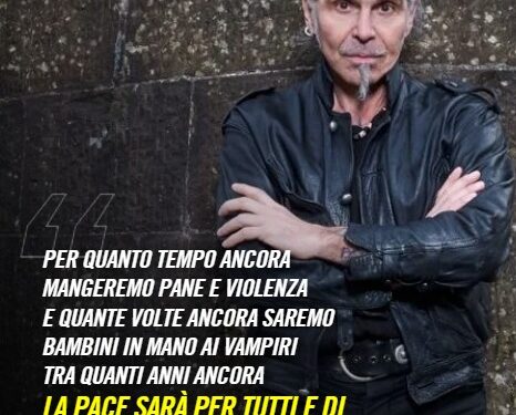 Piero Pelù vince il Premio Amnesty big per la canzone “S.O.S”