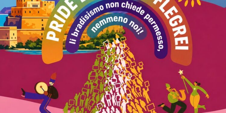 Pride dei Campi Flegrei 2026, il 19 settembre il corteo arriva a Bacoli: «Nessuna persona deve restare indietro»