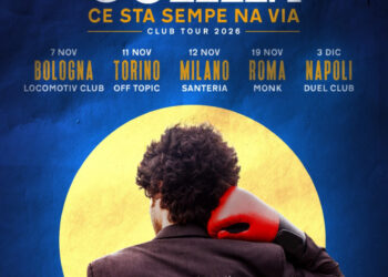 Roberto Colella porta “Ce Sta Sempe Na Via” nei club: il 3 dicembre il tour arriva a Napoli