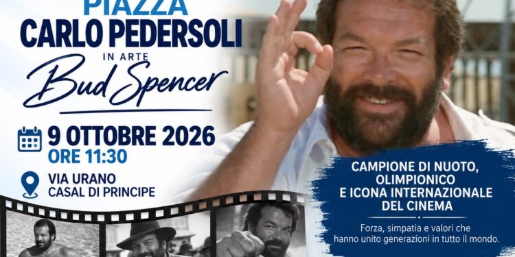 Casal di Principe dedica una piazza a Bud Spencer: «Quelli buoni vincono sempre»