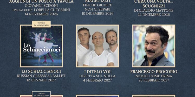 Mercato San Severino, al via la nuova stagione del Teatro Comunale: tra grandi nomi e “Teatro in movimento”
